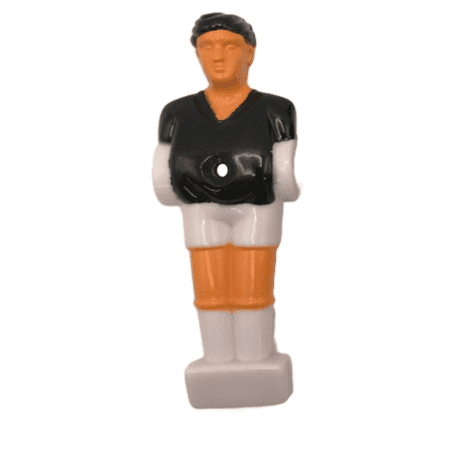 Black Uniformed Player Set for 48″ Foosball Table (non-counterweighted) (for 1/2" rods / 4.13" height)