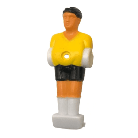 Dark Yellow Uniformed Player Set for 48″ Foosball Table (non-counterweighted) (for 1/2" rods / 4.13" height)