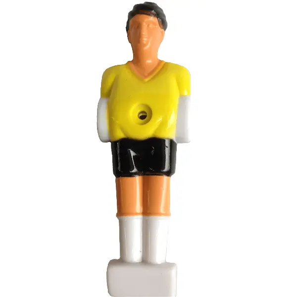 Yellow Uniformed Player Set for 48″ Foosball Table (non-counterweighted) (for 1/2" rods / 4.13" height)