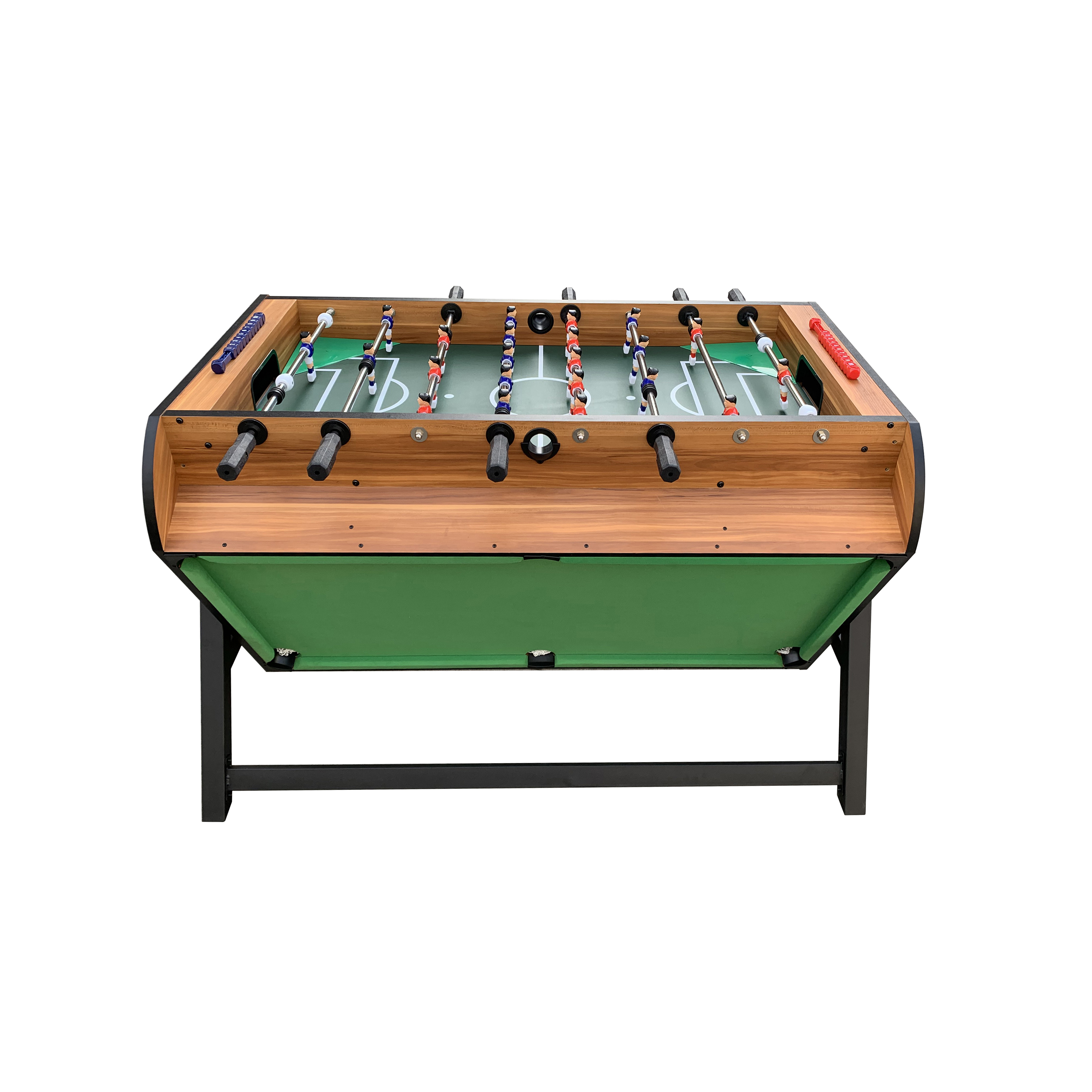 KICK Triplex 55″ 3in1 Swivel Multi Game Table (Brown) KICK Foosball
