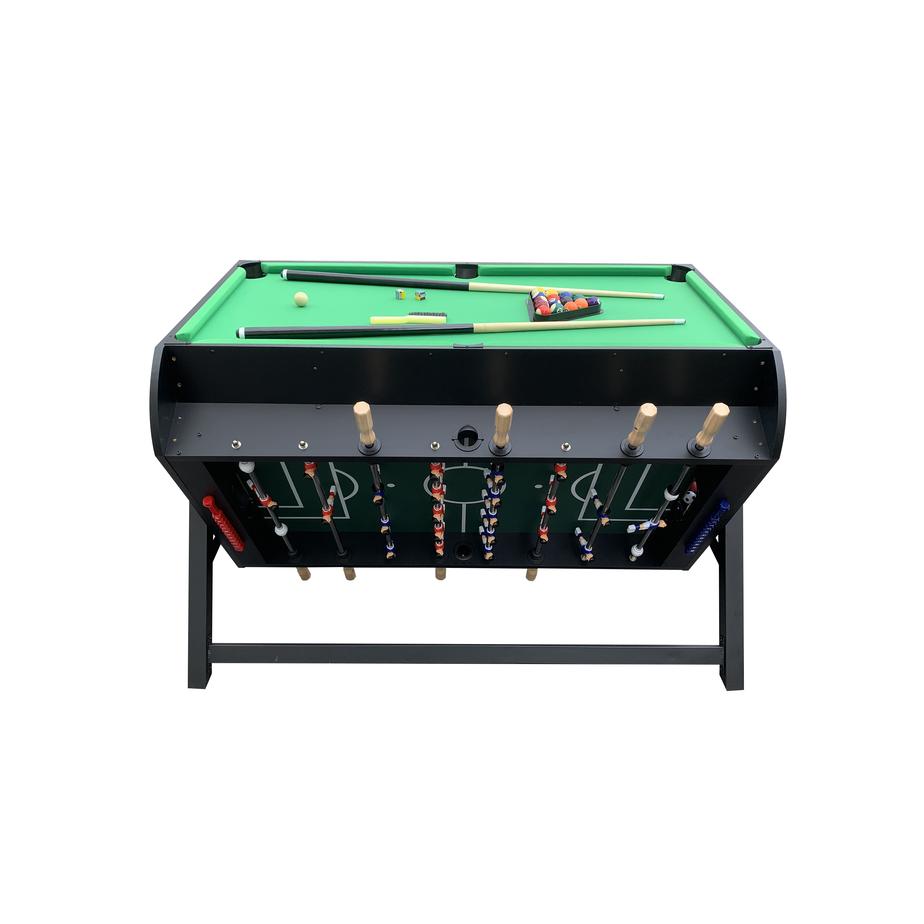 KICK Triplex 55″ 3in1 Swivel Multi Game Table (Black) KICK Foosball