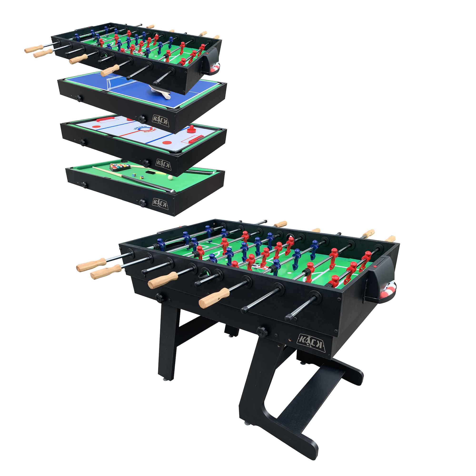 KICK Defender 48 10-in-1 Multi-Game Table (Black)