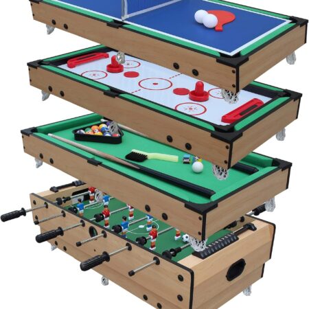 KICK Chancellor 33" 4-in-1 Mini Tabletop Foosball Table