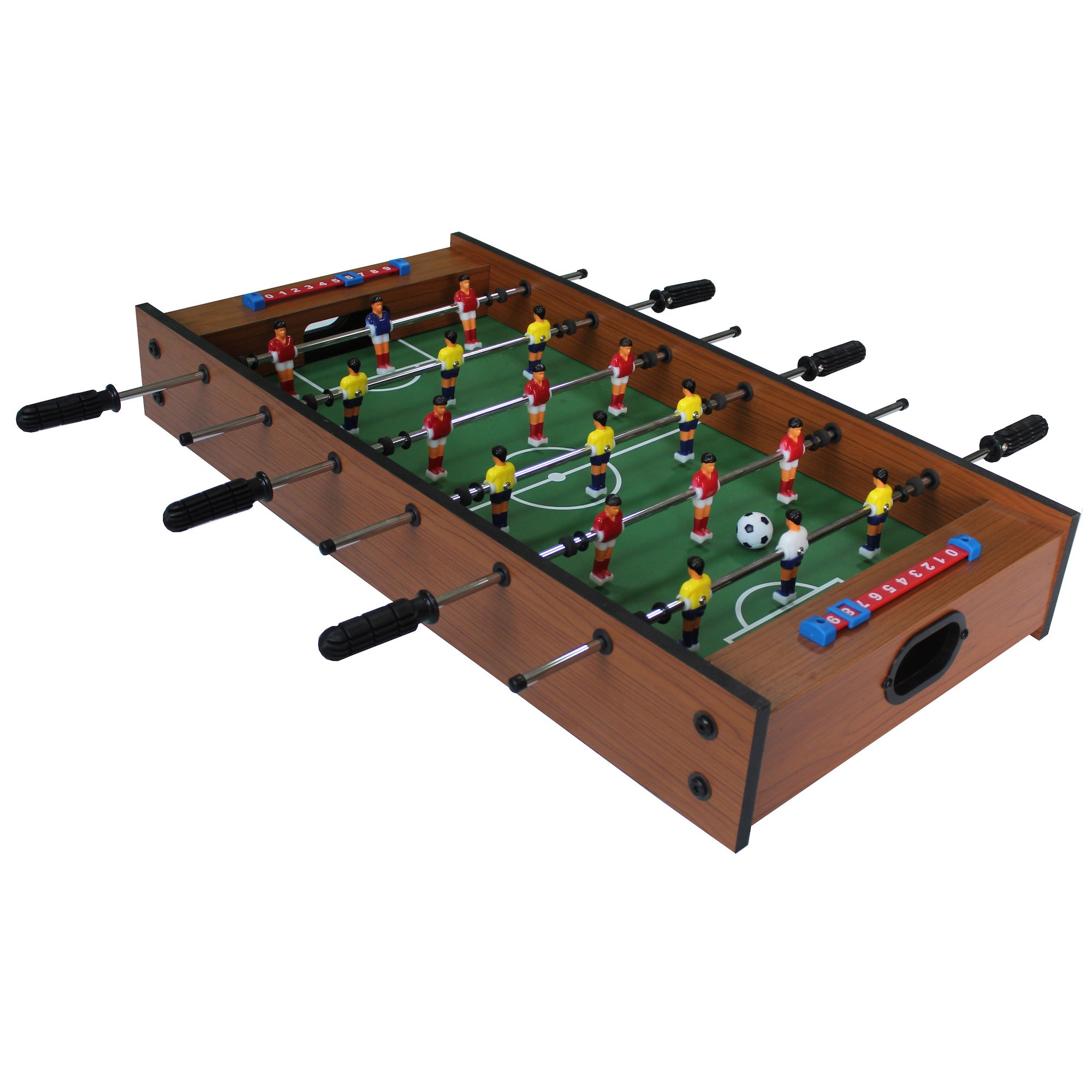 Duo 30″ 2-in-1 Mini Tabletop Table (Brown) | KICK Foosball Tables