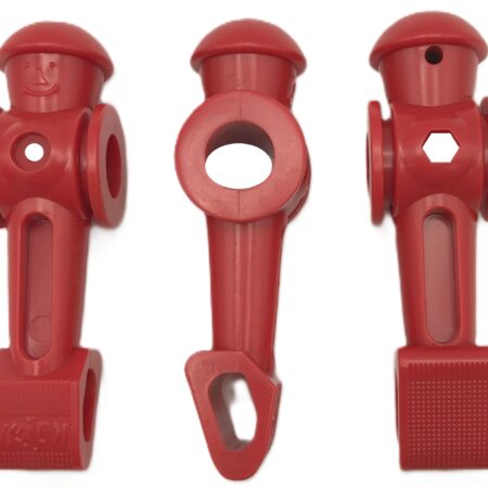 Red Counterbalanced Player Set for 48″ Foosball Table (excluding Venture, Voyager, Vanquish)  (for 1/2" rods / 3.60" height )